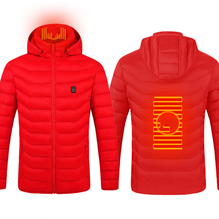 New Heated Jacket Coat USB Electric Jacket Cotton Coat Heater Thermal